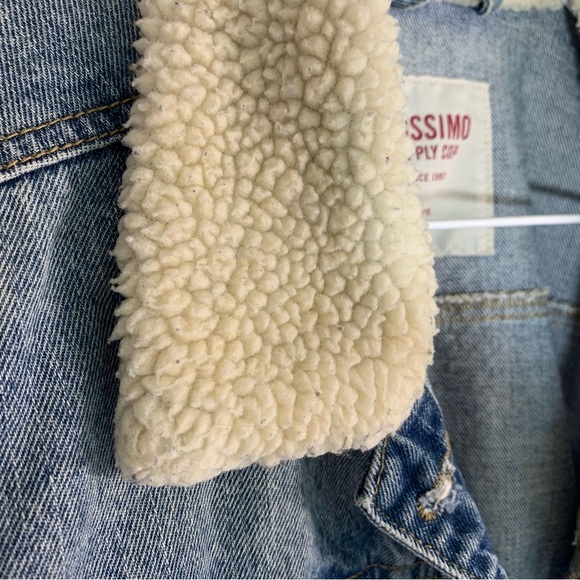 Mossimo Blue Jean Sherpa Collar Jacket - Picture 6 of 8
